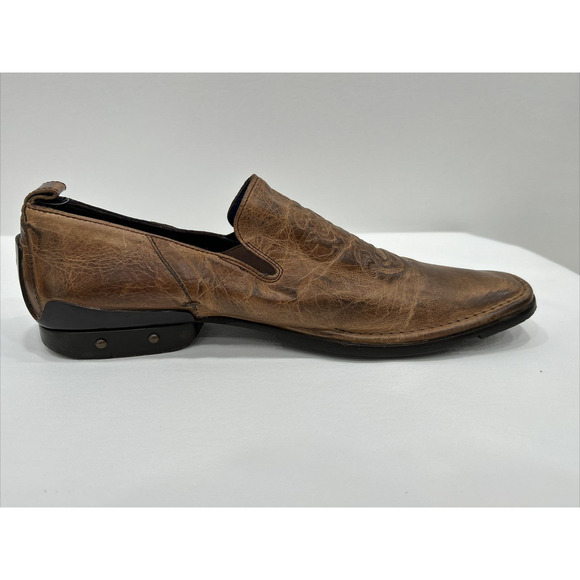 Mark Nason Mens Size 9.5‎ Brown Rock Lives Leather Dragon Shoes Square Toe W/Box main image 13